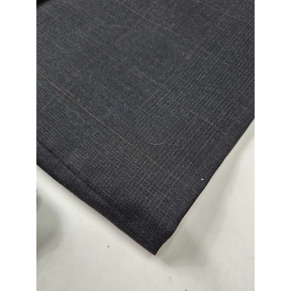 Vintage Evan Picone Mens Double Breasted Sport Coat 40R Gray Plaid Wool USA